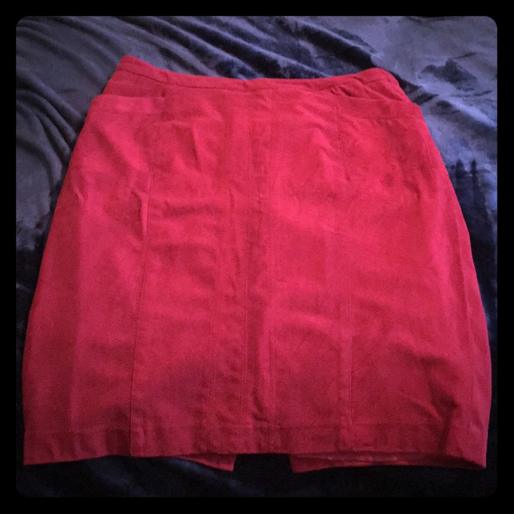 New Directions Faux Suede Pencil Skirt, size L